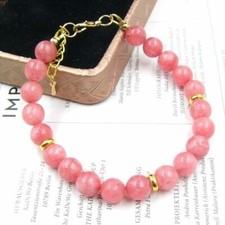 Rhodochrosit Armband rot rund