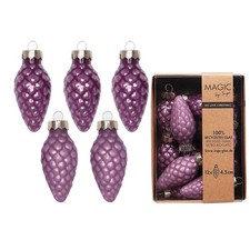 12 Christbaumschmuck Zapfen