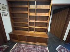 Bücherwand massive Eiche