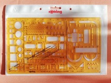rotring Architekt Combi Schablone 853778 1:50 Zeichen Schablone