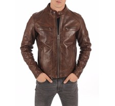 Café Racer Herren Lederjacke
