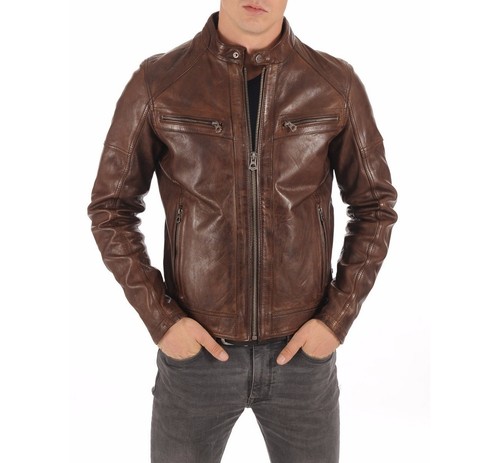Café racer herren lederjacke - racer,