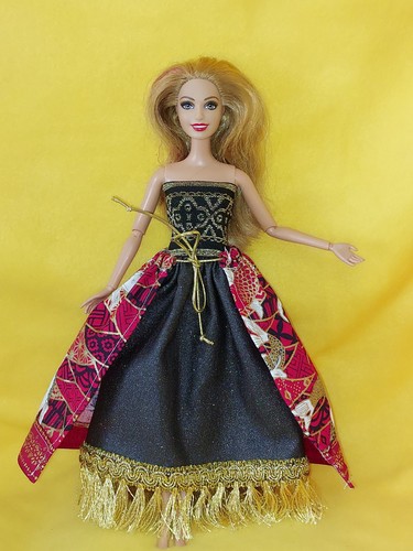 Barbie curvy kleid puppen - barbie,