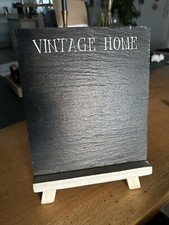 Schiefertafel Kreidetafel Tafel Schild Vintage Shabby Chic weiß