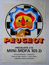 PEUGEOT  Prospekt  PREISLISTE