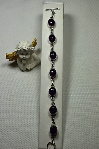 Amethyst bracelet 925 - bracelet,