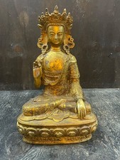 alte tibetischer Bronze Buddha Vajrasatva Statue buddhistische Skulptur China