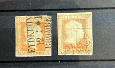 Altdeutschland PREUSSEN, Mi. 13 a+b gestempelt, beide geprüft, Kat.500€