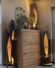 Stehlampe Vintage  Wohnzimmer, Design Leuchte, Balkenlampe,  Altholzlampe