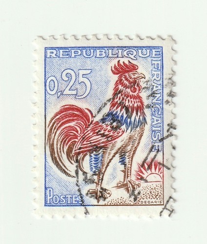 Frankreich briefmarke coq - frankreich, „coq