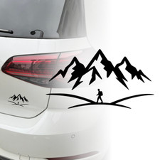 Auto Aufkleber | Berge | Wandern Natur| Hiking | Farben / Größen | Sticker 421
