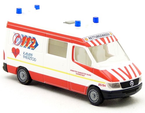 Herpa mercedes sprinter asb - mercedes,