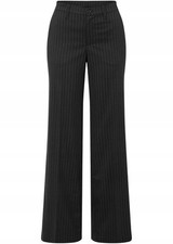 Hose mit dünnen Streifen Gr. 46 Schwarz Weiß Damenhose weiten Bein Pants Neu