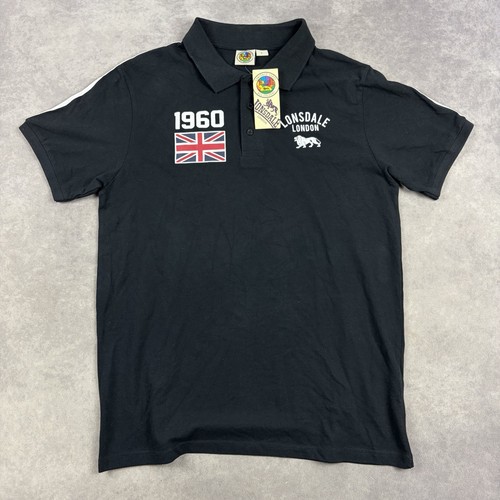 Lonsdale poloshirt schwarz - lonsdale, in