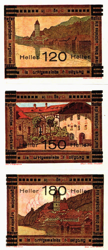 Notgeld gemeinde wolfgang - notgeld,