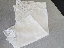 Stoff taschentuch weiss mit Spitze super erhalten