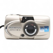 Olympus mju-III 135 Kompaktkamera Kamera Camera silber 
