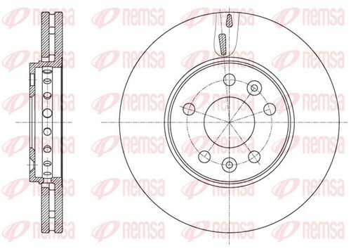 Remsa 61625 brake disc - 61625.10,