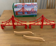 Brio World Hängebrücke Eisenbahnzubehör Holzeisenbahn, 5-teilig