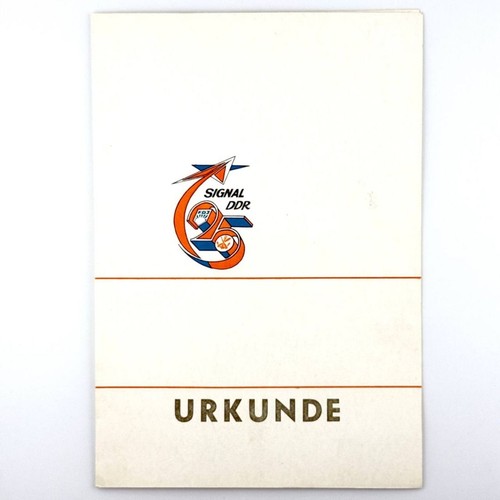 Ddr fdj urkunde signal - ddr,