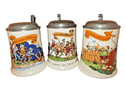 Majolika bierkrüge 5 l - 0,5,