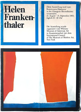 Helen Frankenthaler Ausstellungskatalog Kunstverein Hannover Memorabilia 1969