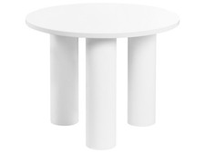 Couchtisch MDF weiß rund 3