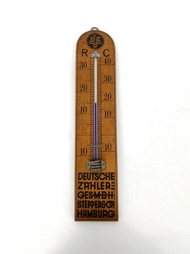 Antikes thermometer holz - *,