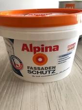 Alpina Fassadenschutz Farbe weiß matt 1L (3/4+ voll)
