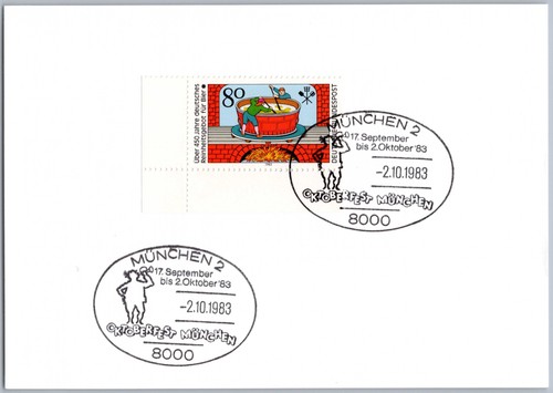 Sonderstempel münchen 1983 - sonderstempel,