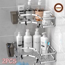 2 Stück Duschablage Edelstahl