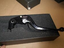 ABM Bremshebel Einstellbar BH 20 Langer Griff In Schwarz Silber für Kawasaki