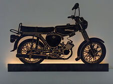 Wandskyline Simson S51 Black Edit. beleuchtet, Wandbild LED, Wanddekor, Skyline