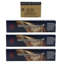 Wella Koleston 3 x 60 ml 8/04 hellblond natur rot Set