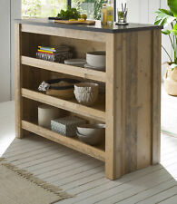 Küchentheke Bartisch Küchenbartisch Küchenschrank Used Wood Vintage 130 cm Stove