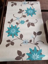 3 x Vliestapete, P+S international, Struktur floral modern, Tapete