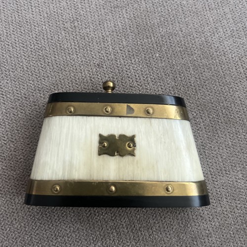 Schnupftabakdose horn messing - schnupftabakdose,