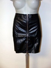 Sexy leder imitat mini rock - leder,