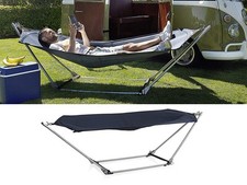 OUTDOOR Liege mit Hängemattengestell klappbar für Camping Balkon Garten, Hammock