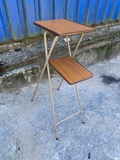 Vintage Projektor-Tisch 2 Etagen Klappbar 70er Jahre