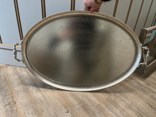 Großes deko tablett silber - großes,