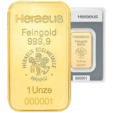 31,1 Gramm Goldbarren - 999,9