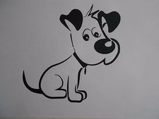 Schablone " Hund45 " auf A4