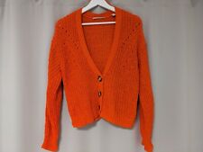 ESPRIT Strickjacke Cardigan Damen Größe S orange Strickcardigan Strick