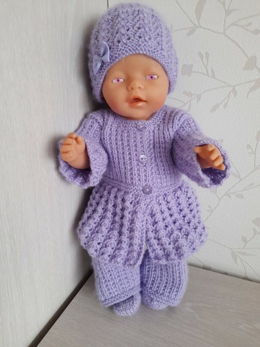 Handgestrickte puppenkleidung - handgestrickte,