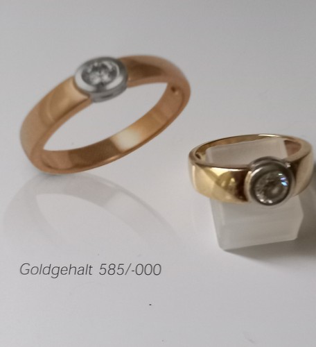 Solitaire ring gelbgold 585 - solitaire,