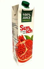 12 x 1L Granatapfelsaft Sunich – 100% Saft aus Konzentrat ohne Zucker