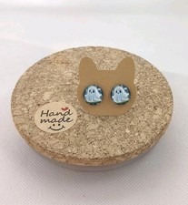 Ohrringe Ohrstecker Glascabochon Gespenst Geist