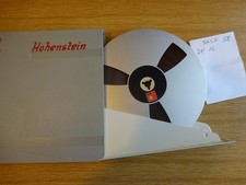 BASF Metall Tonbandspule 18 cm mit BASF DP 26  Band und BASF Archivbox  58