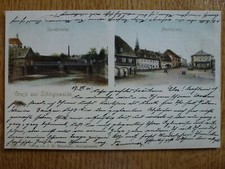 Schirgiswalde Spreebrücke Marktplatz Stempel 17.7.01 / 18.7.01 Landkreis Bautzen